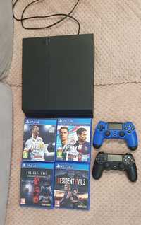 PlayStation 4  1TB, 2 pady + gry