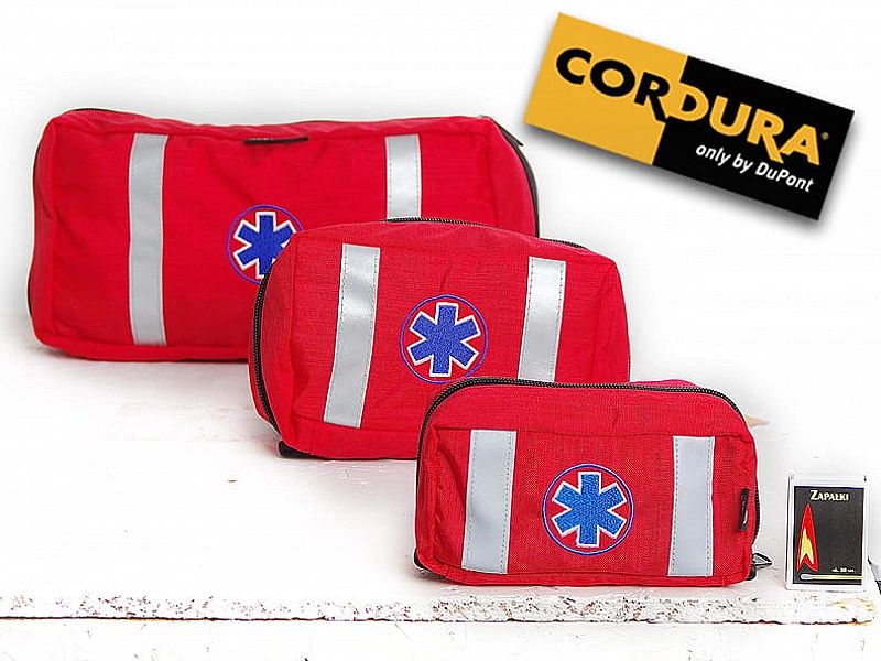 Apteczka osobista AOD Cordura NorthWind odblaskowa - czerwona