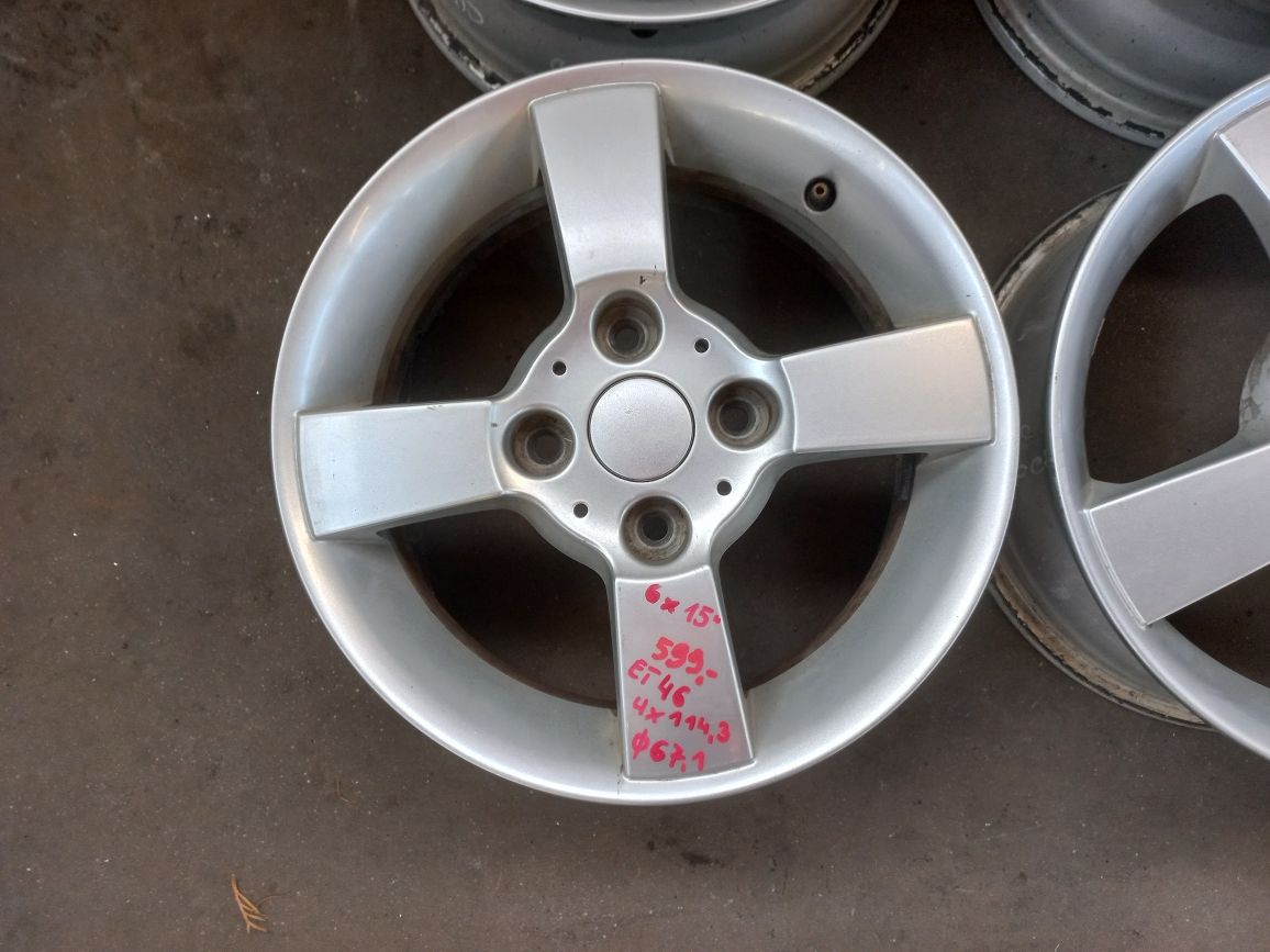 Alufelgi 15" 4x114,3 Smart
