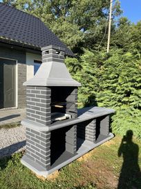 grill betonowy z blatem roboczym -cegiełka + klej gratis