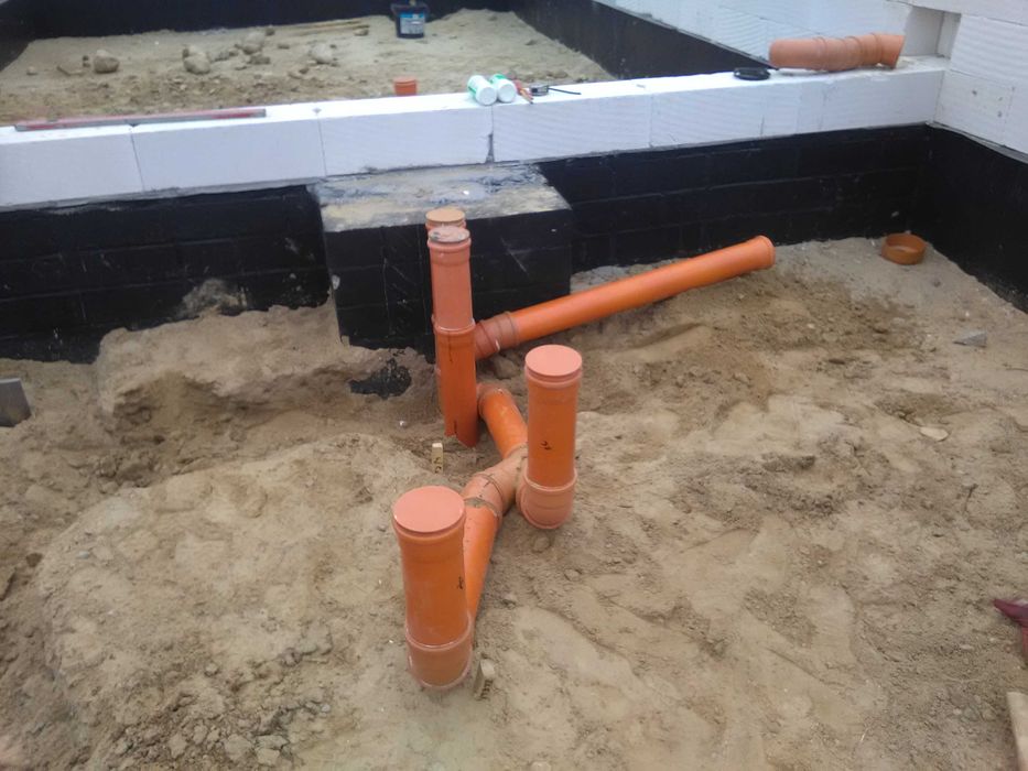 Elektryczne i sanitarne INSTALACJE przeciski kretem wod-kan co PROJEKT