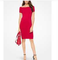 Sukienka Michael Kors true Red Stretch-Viscose Off-The-Shoulder XS