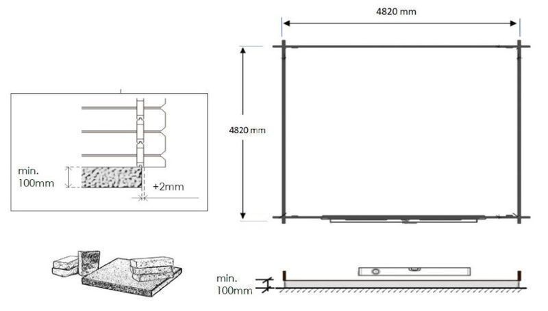 Domek ogrodowy altanka 5x5 m DOM591