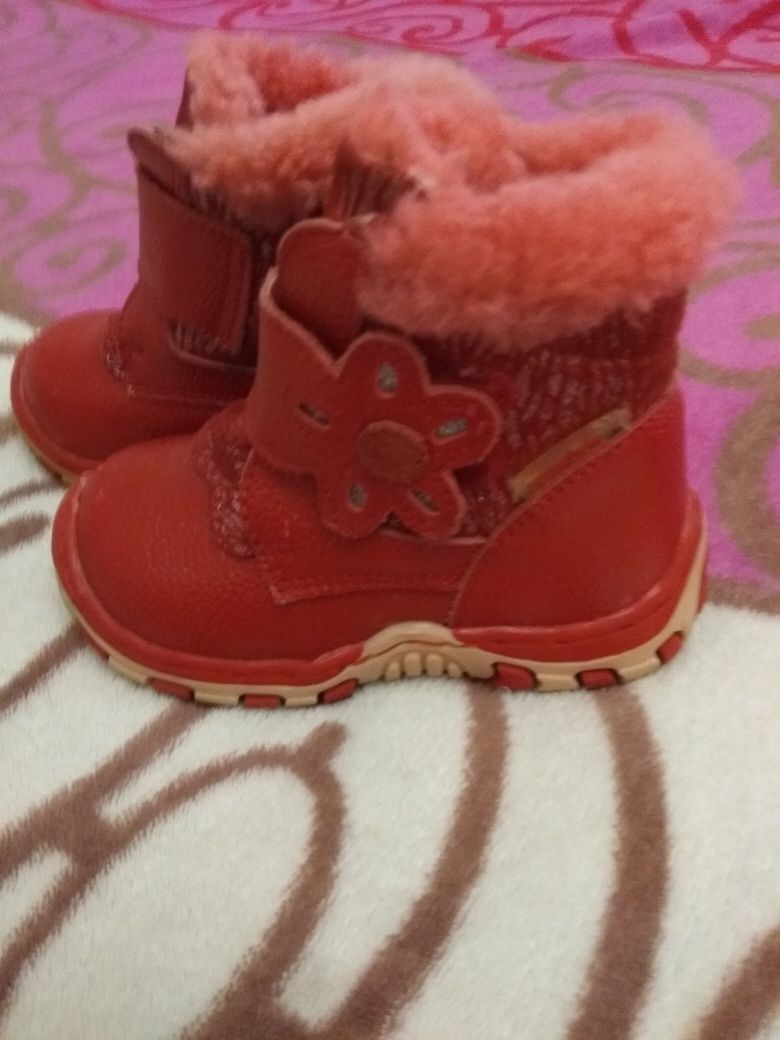 Детские, ботиночки ботинки сапоги для девочки зима