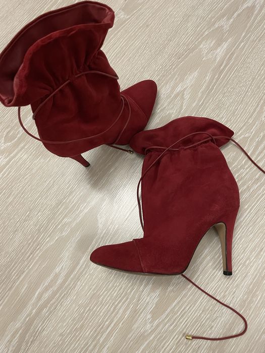 Ботильйони натуральний замш/шкіра