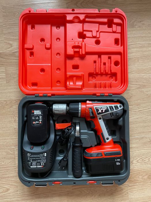 Wiertarko-wkrętarka Black+Decker XTC18BK – zestaw z 2 akumulatorami!