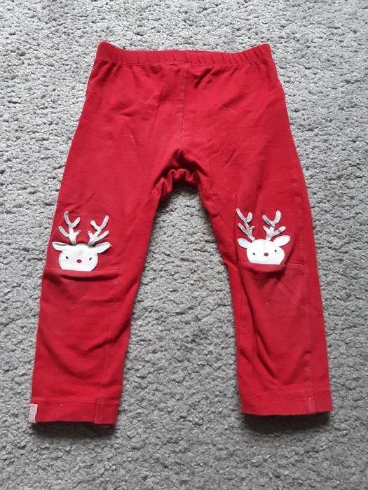 Legginsy świąteczne bluzka świąteczna Zestaw świąteczny 86 cm