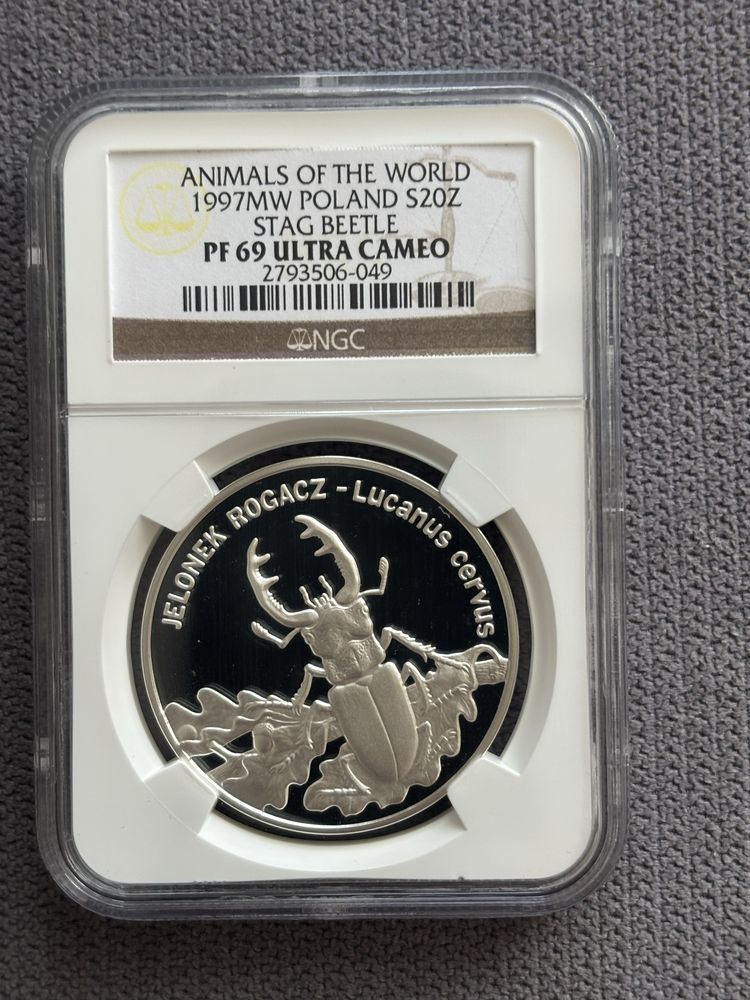 Jelonek Rogacz 20 zl z 1997 roku Pf69 Ultra cameo