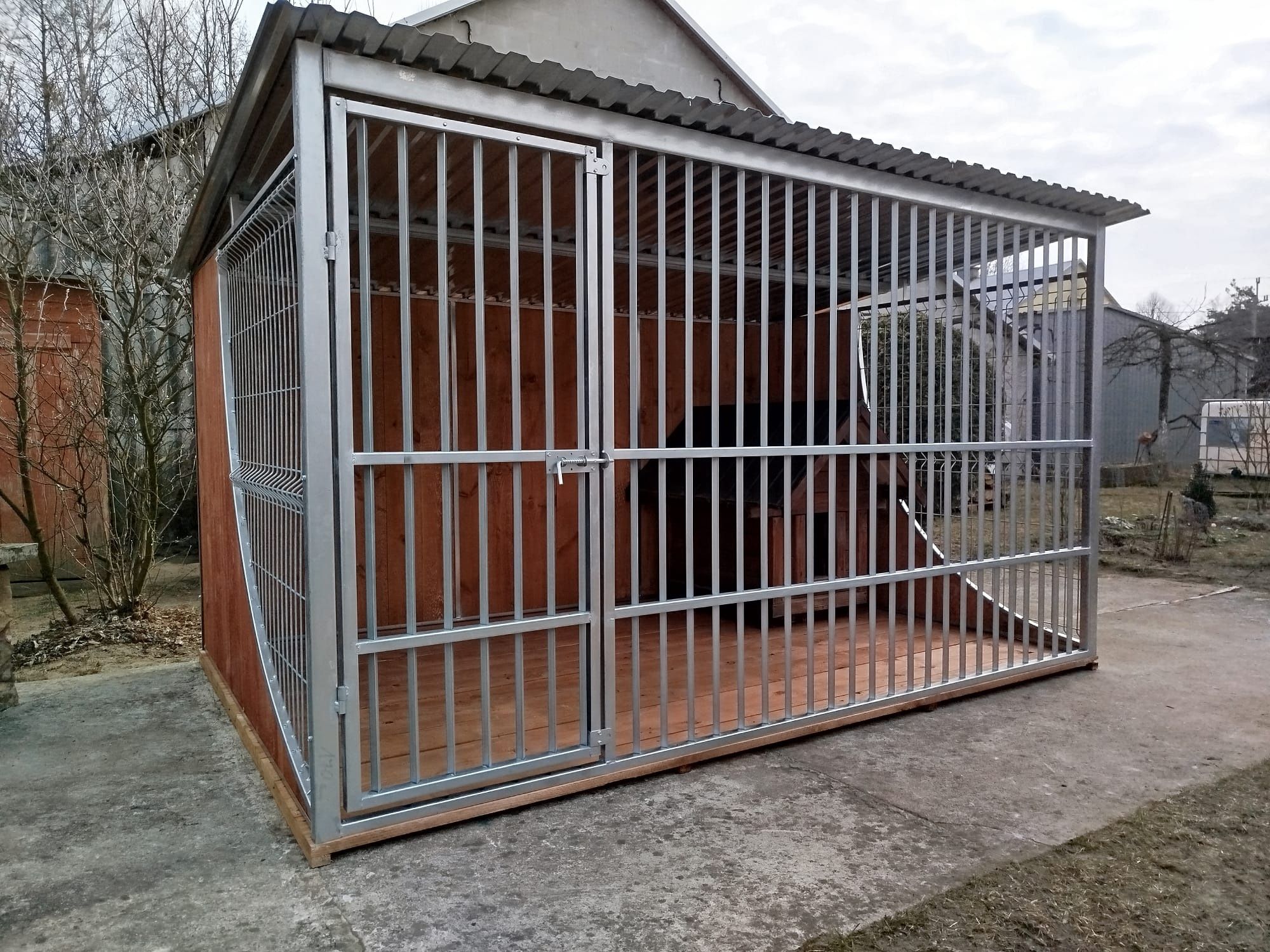 Kojec dla psa klatka mocny solidny cały ocynkowany 3x2
