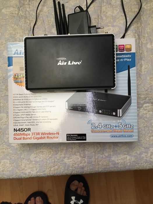Router AirLive N450R 3T3R Wireless-N Dual Band Gigabit
