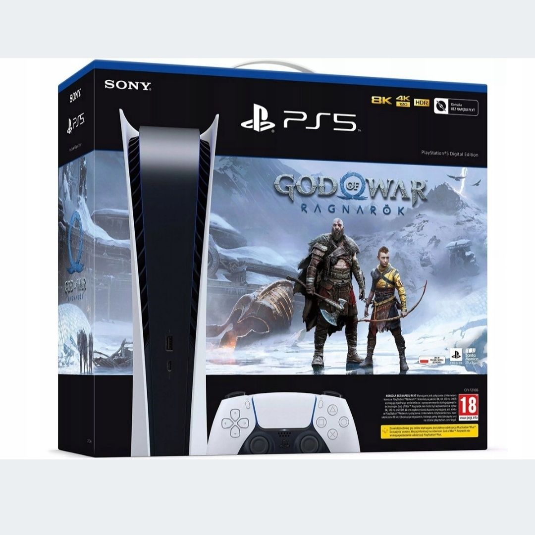 Sony PlayStation 5 Digital Edition God of War Соні Плейстейшен 5