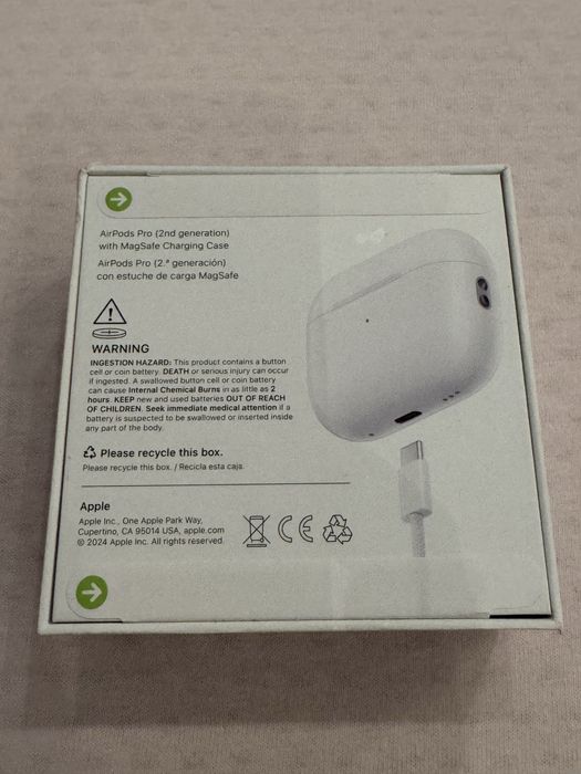Słuchawki AirPods Pro 2 gen A2968 z etui ładującym MagSafe ANC NOWE