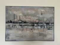 Obraz ze srebrną ramą 120x85 cm