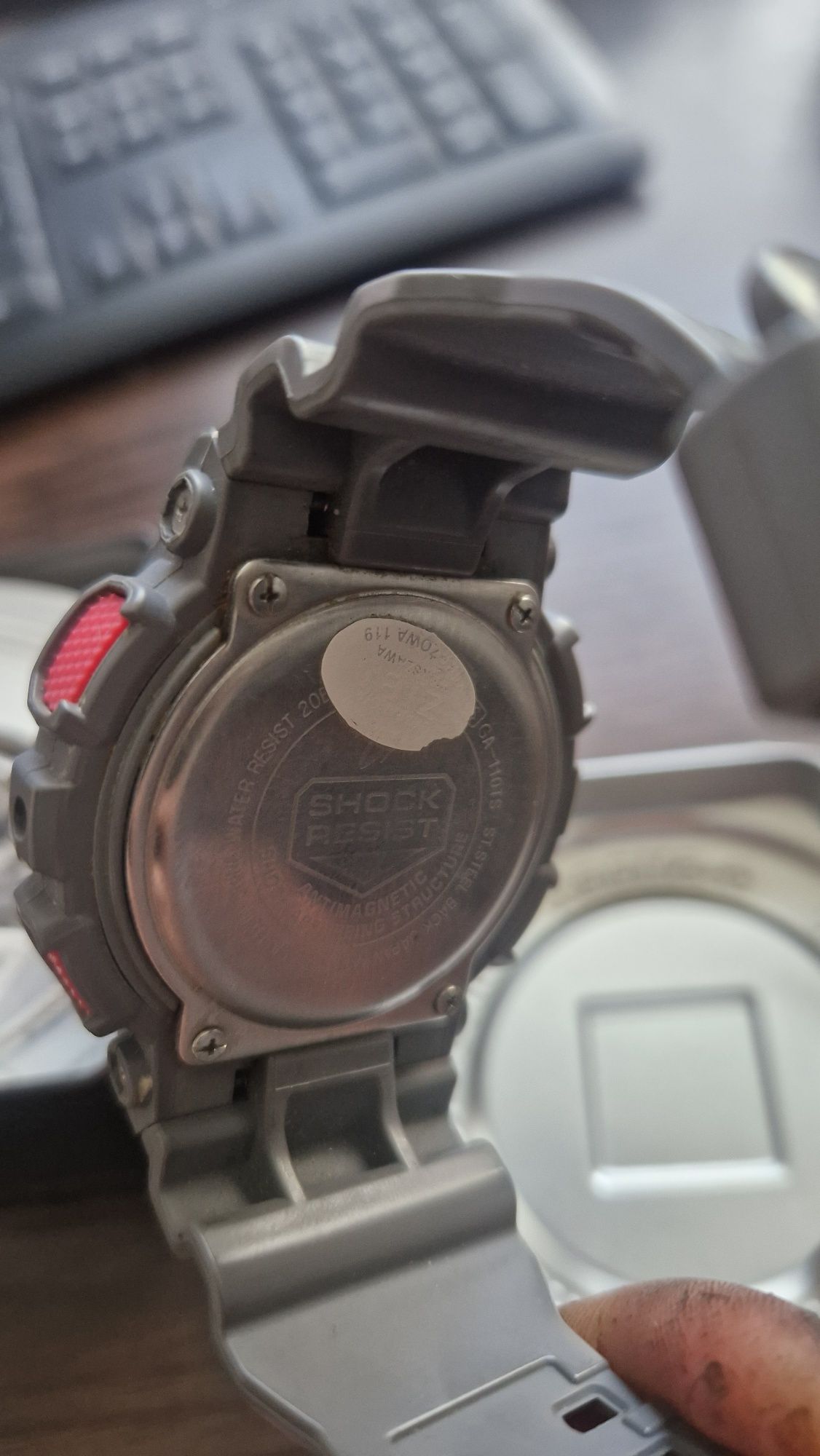 Casio G-Shock Matte Finish Analog Digital Display Watch, GA110TS
