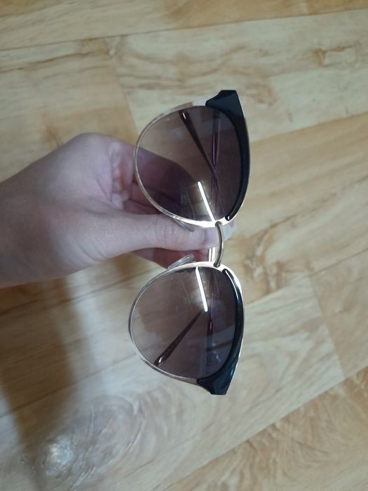 Nowe okulary przeciwsłoneczne mohito damskie złote ombre