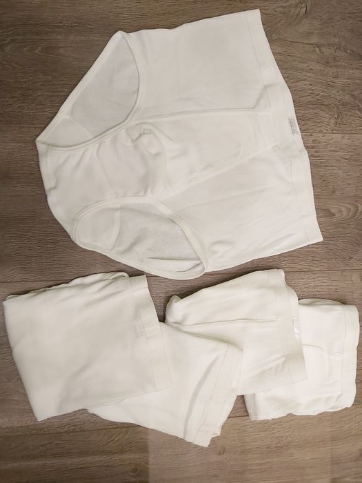 Zestaw 5 sztuk - nowe majtki slipy 4XL 10 duże białe schiesser
