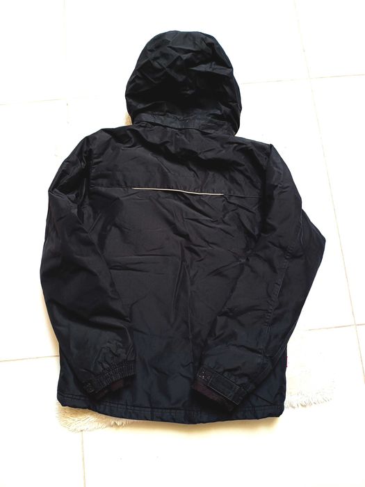 Świetna chłopięca ocieplana kurtka z odpinanym kapturem 158 164 ciepła