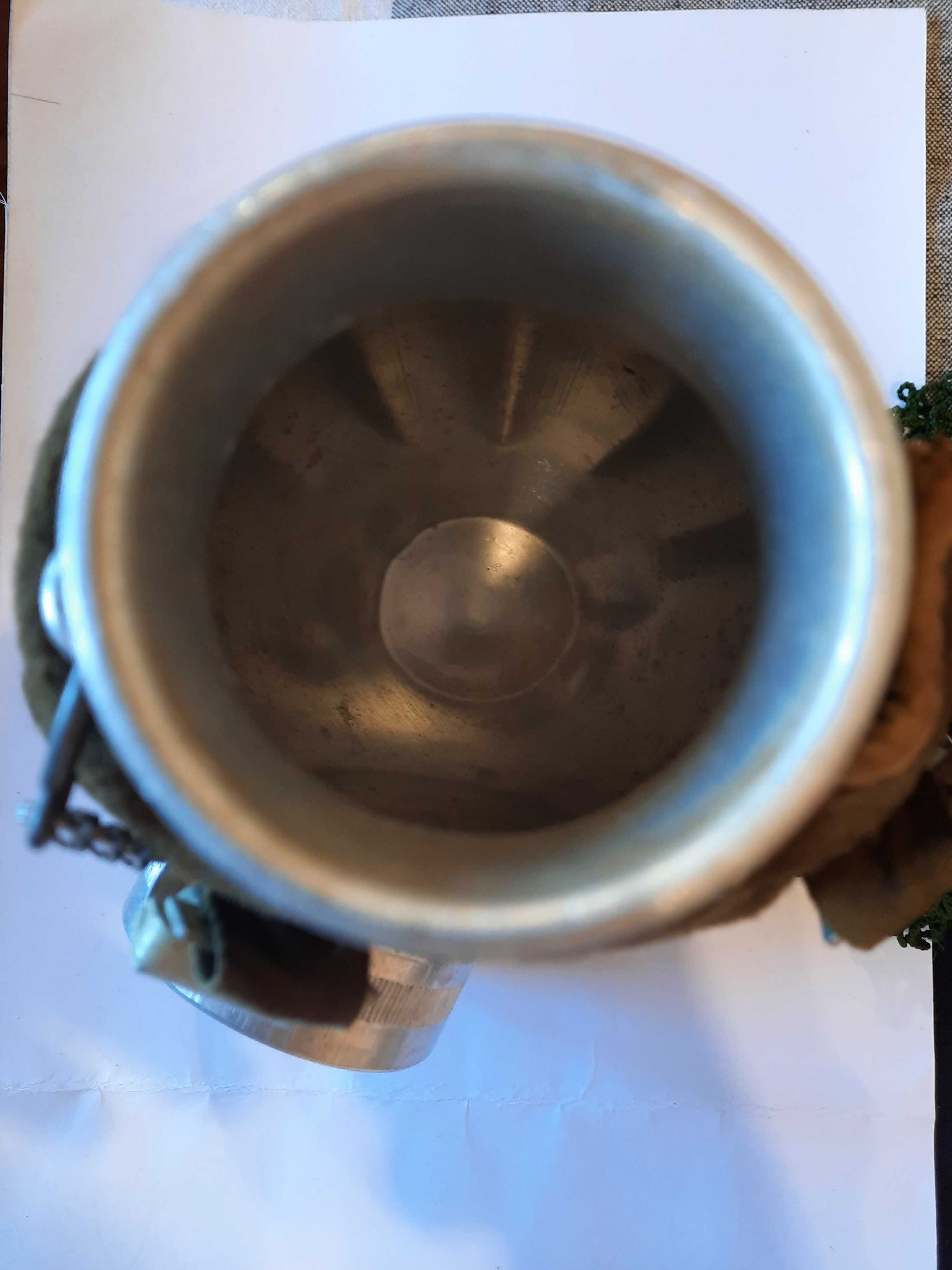Manierka aluminiowa bidon wojskowy z pokrowcem WP