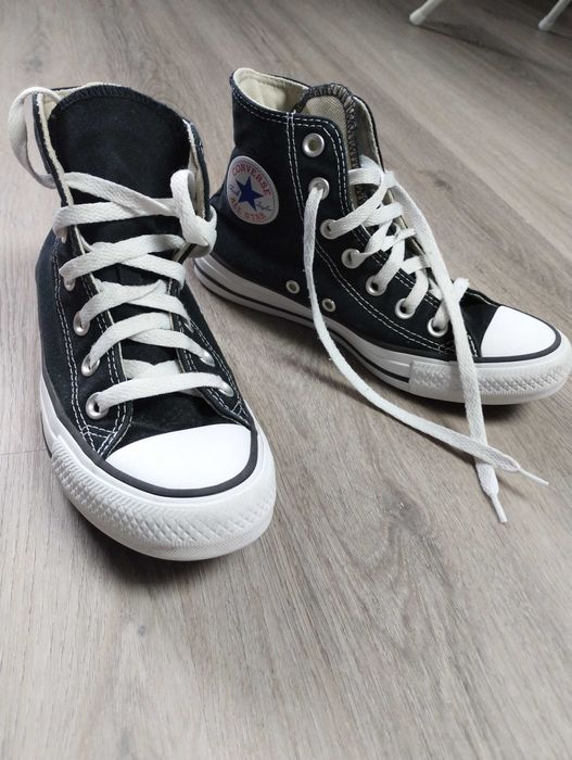 Buty trampki Converse 35 czarne wysokie