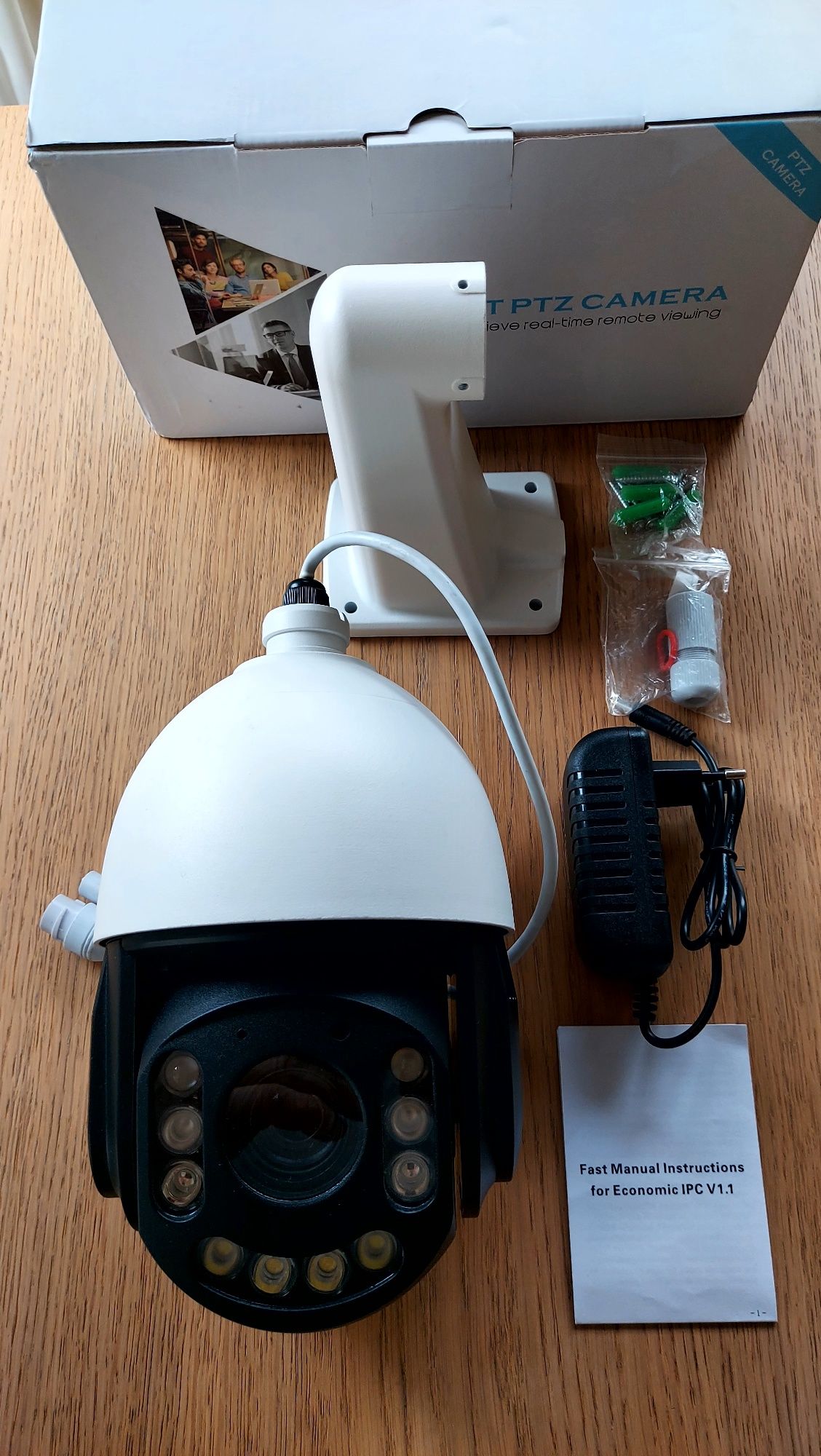 Kamera Śledzenie WiFi POE 8MP 30xZoom Optyczny + KartaSD 128GB