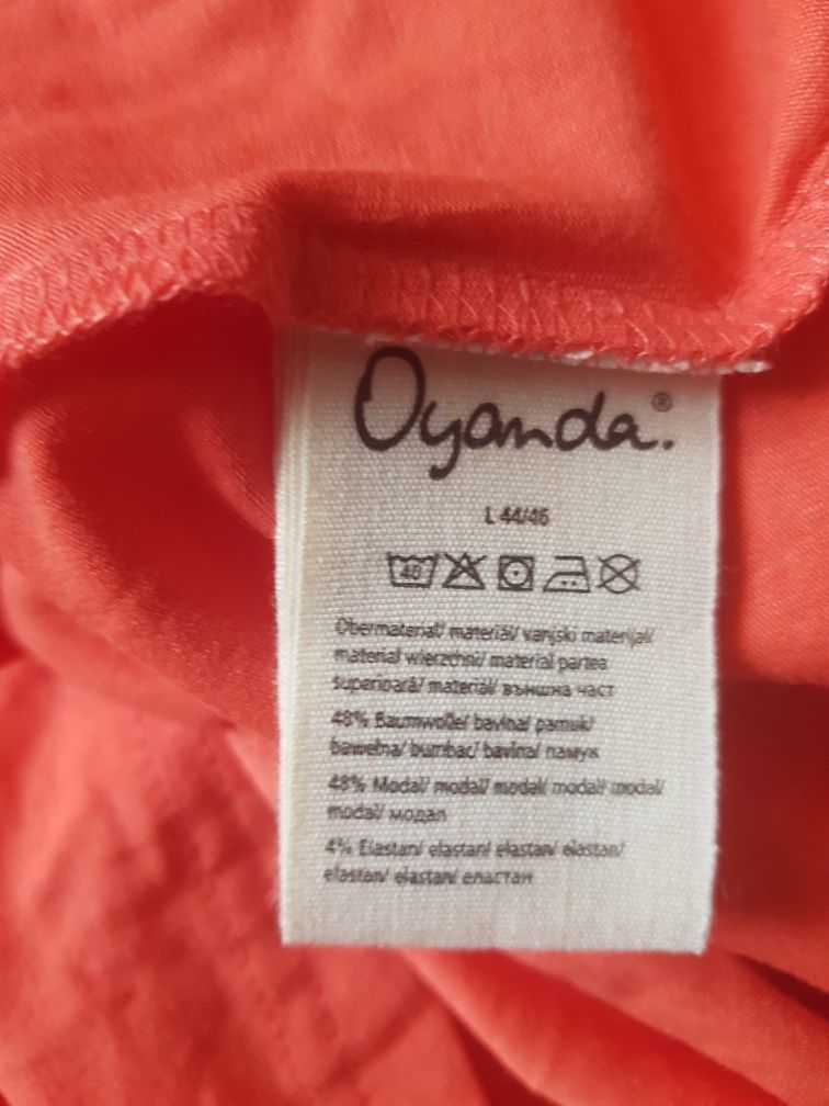 Nowa piżama damska z koronką,krótki rękaw  marki Oyanda rozmiar L/XL.