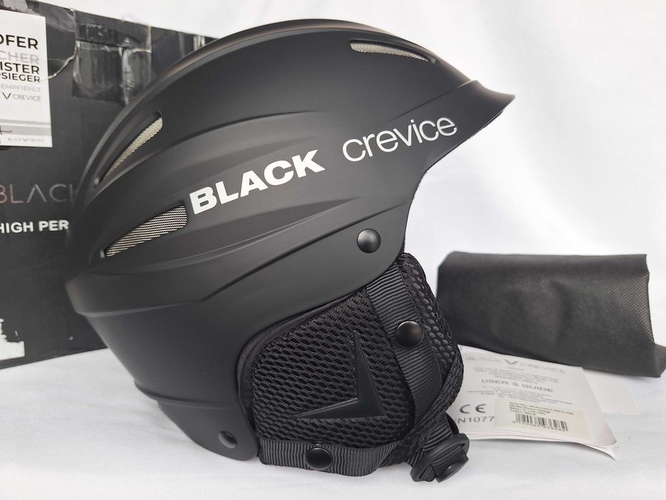 Kask narciarski Black Crevice Ischgl Matt Black L 59-60cm