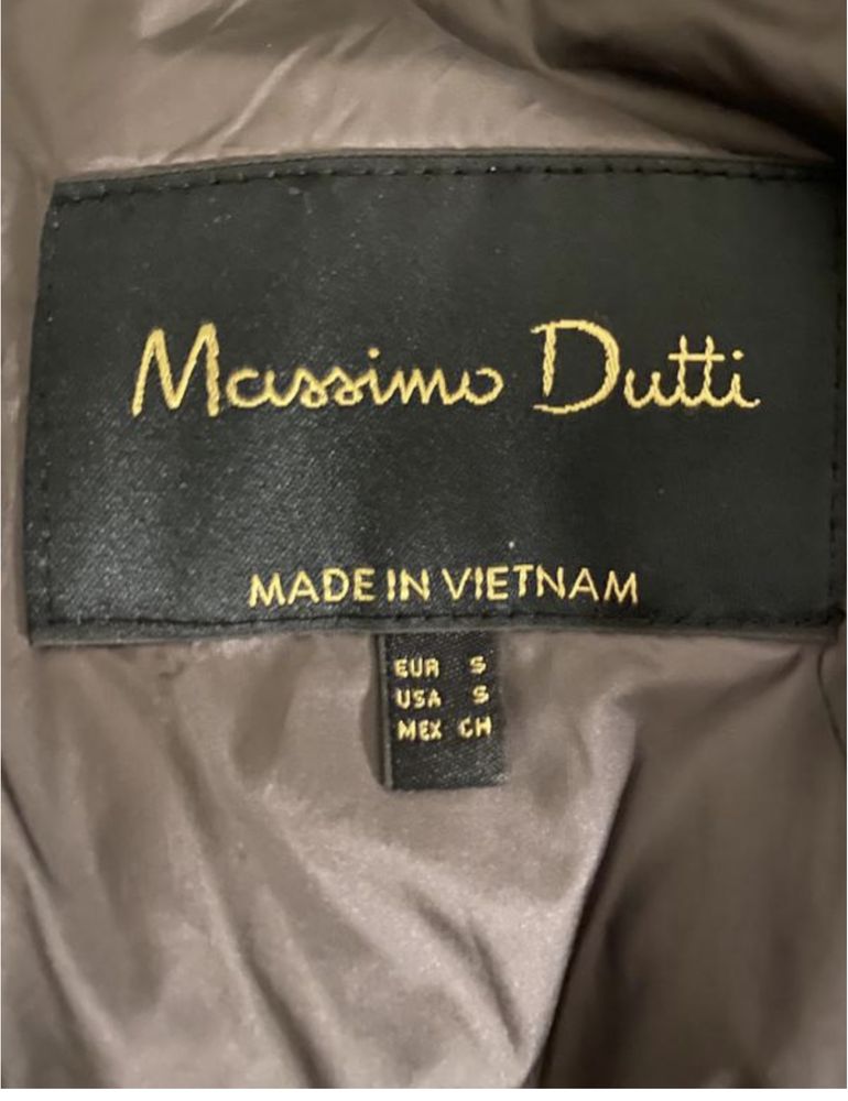 Легкий пуховик “Massimo Dutti”, натуральний пух