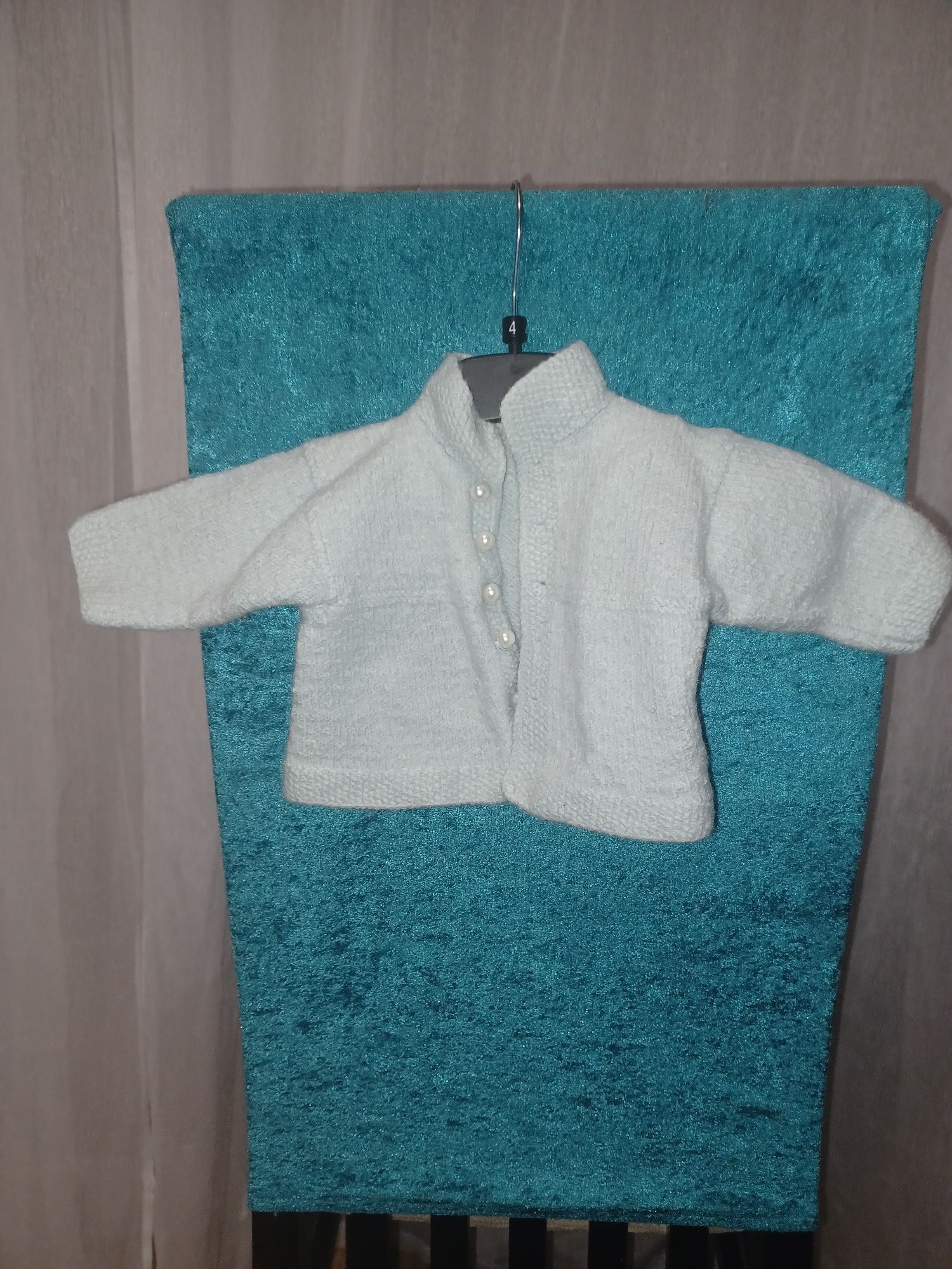 Sweter, gruby, miętowy