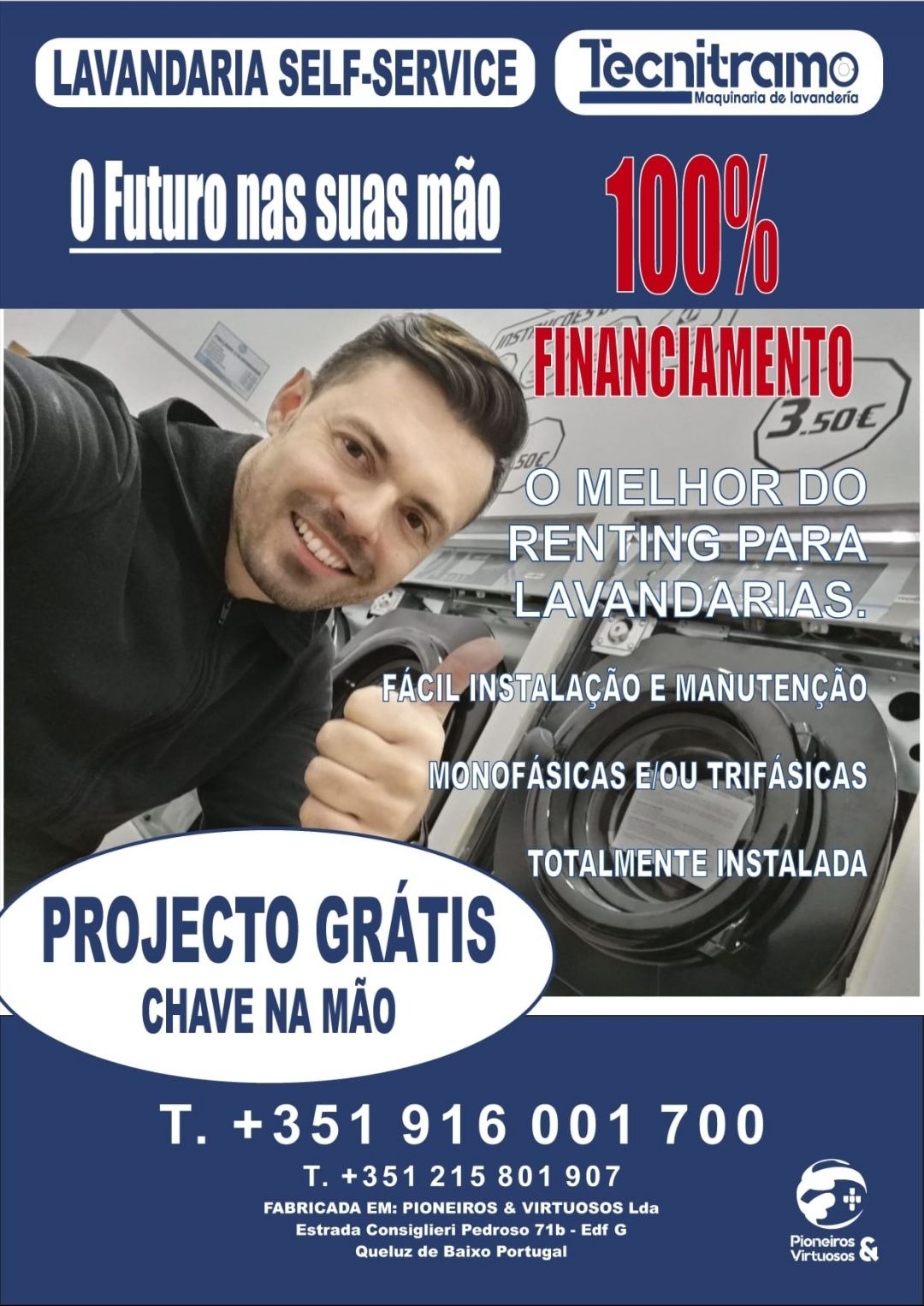 Self service lavandaria seja o próximo empresário de sucesso