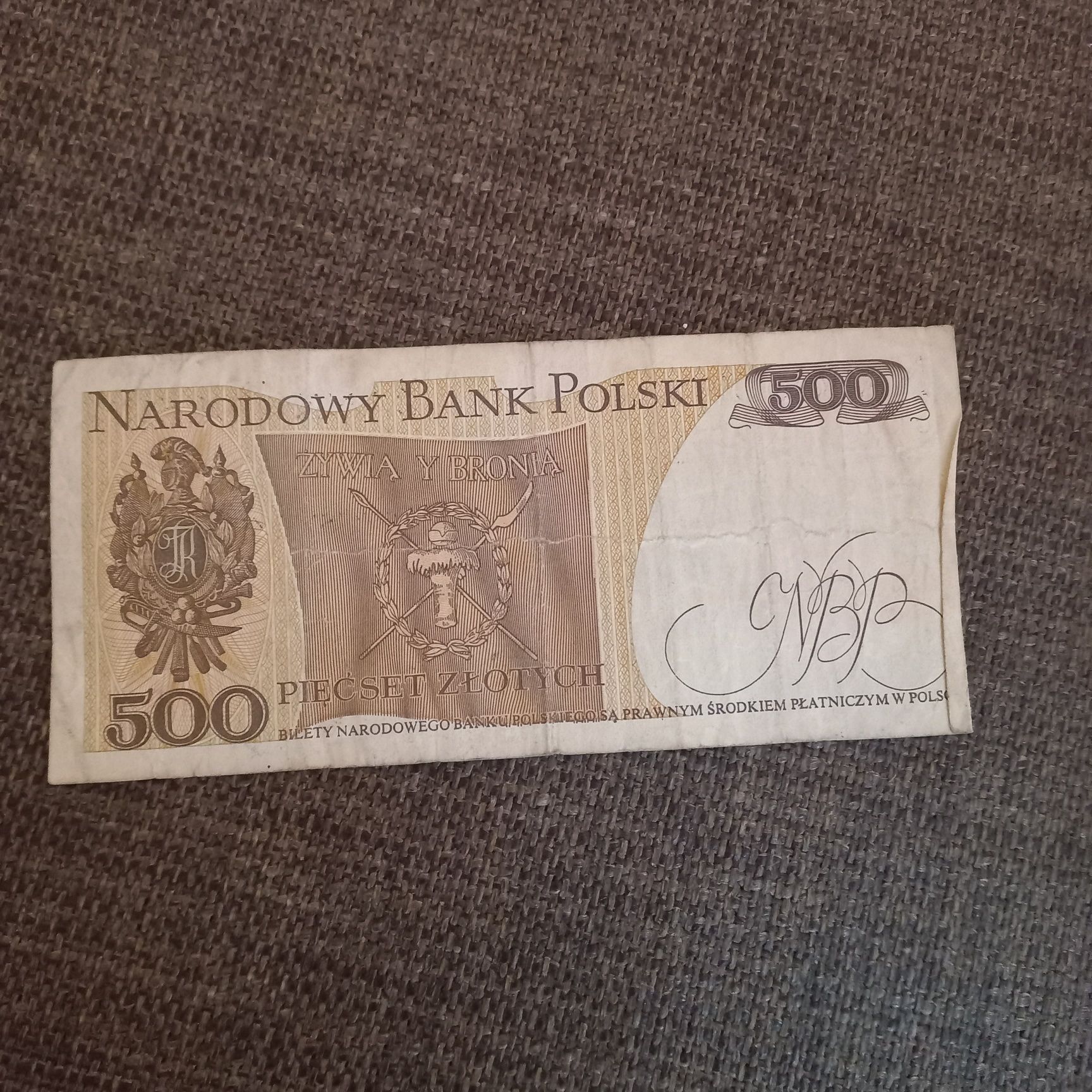 Banknot 500 zł Tadeusz Kościuszko