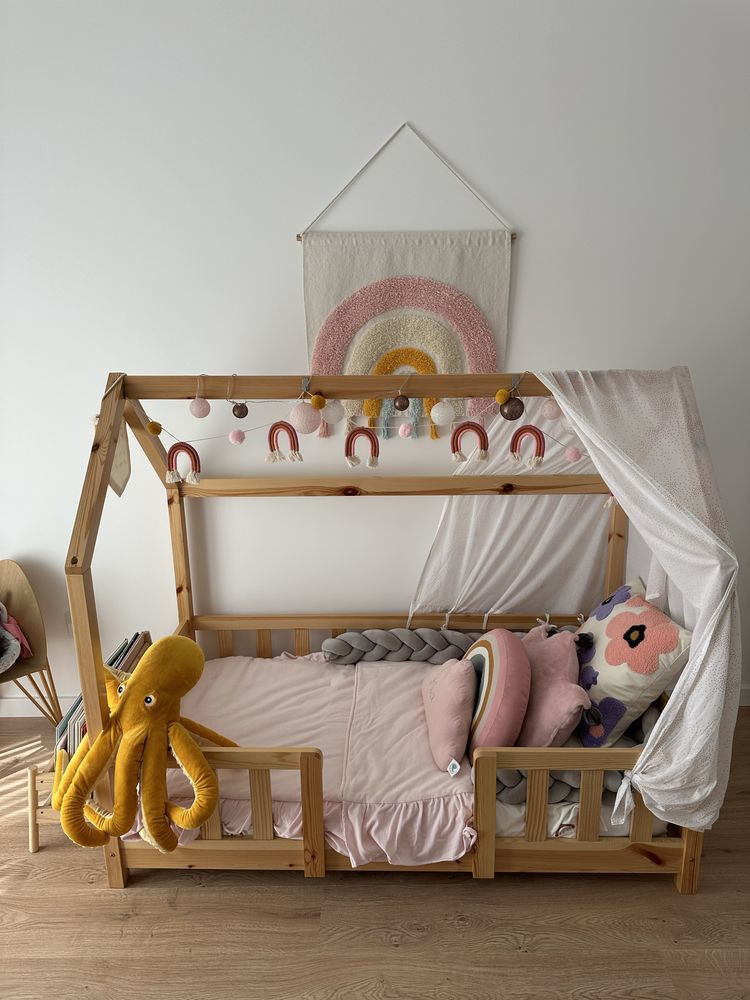 Cama montessori + colchão 70x140cm