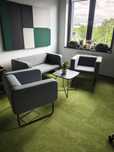 Zestaw wypoczynkowy biurowy - sofa +2 fotele