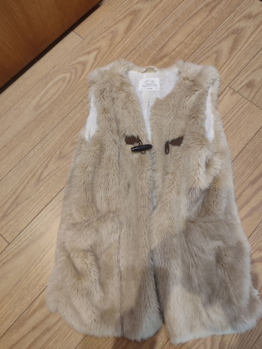 Colete pêlo bege