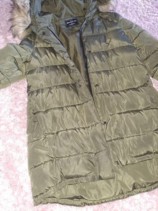Kurtka zimowa damska Parka S Ciemnozielona/oliwkowy