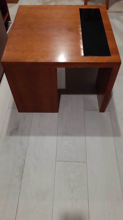 Mesa de centro madeira e vidro