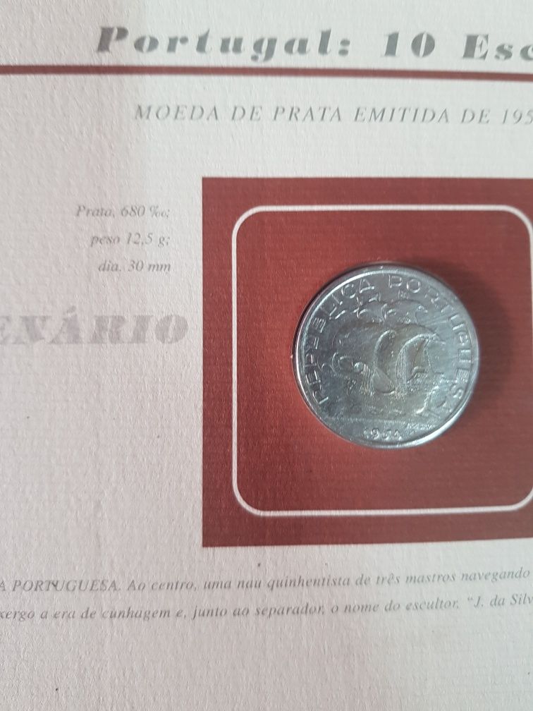 Portugal 10 escudos do ano 1954