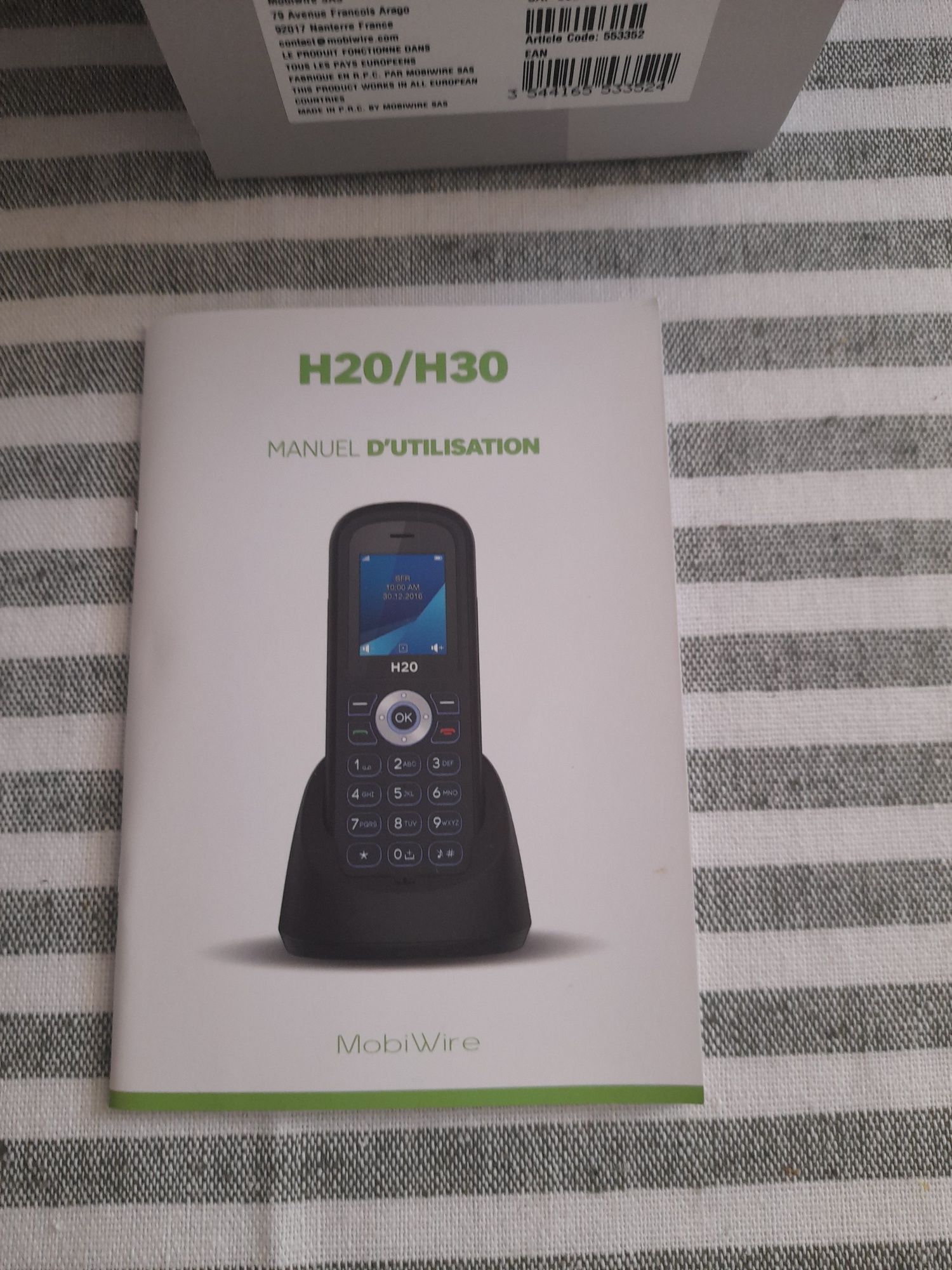 Telefone Mobiwire H20 Novo