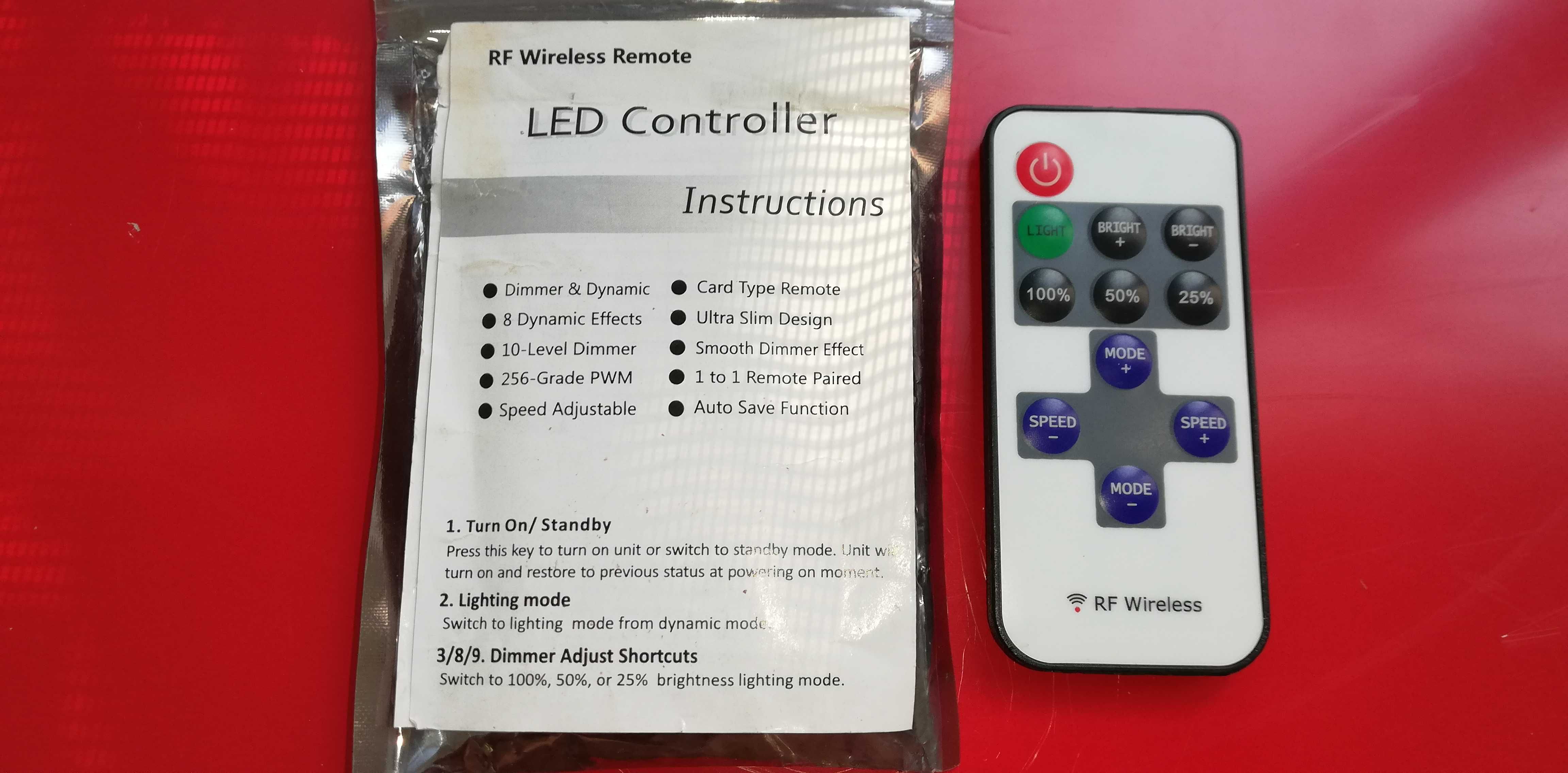 Пульт RF Wireless 11 кнопок для одноцветной LED ленты