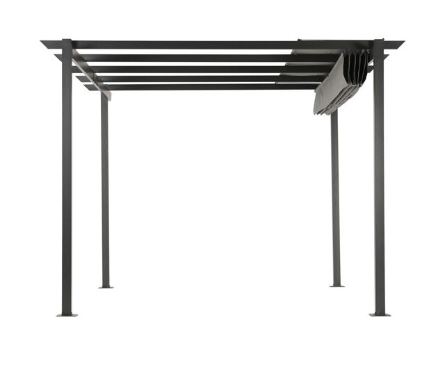 Pergola wiata 3x4 składana stalowa grafit