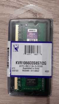 KINGSTON 2GB RAM PC3-8500 KVR1066D3S8S7/2G  1066MHz