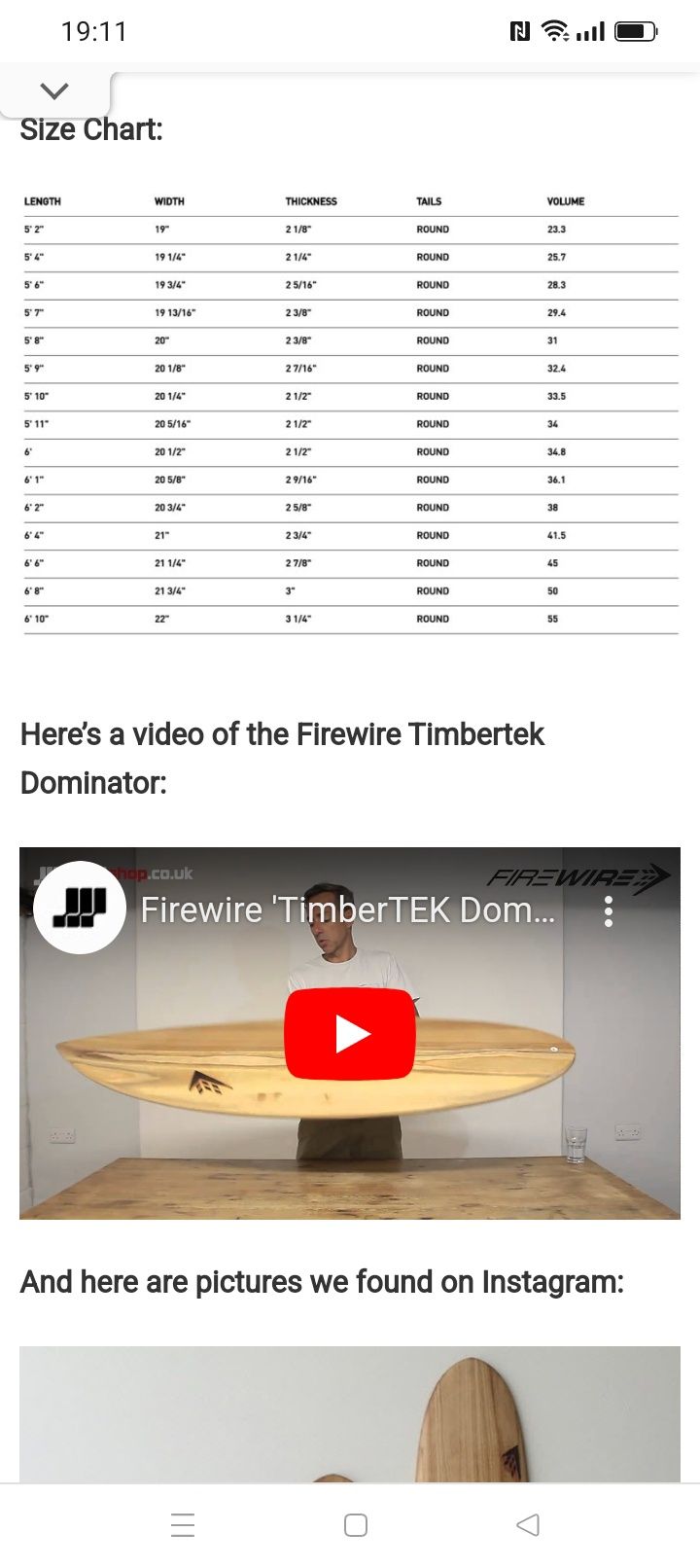 FireWire Dominator 1 (Timber tek)