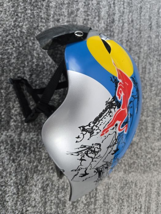 Kask Czasowy Unikatowy Roz M/L 57-62cm Rowerowy Red Bull Triathlonowy