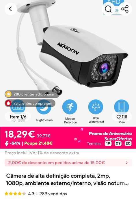 Câmara cctv nova