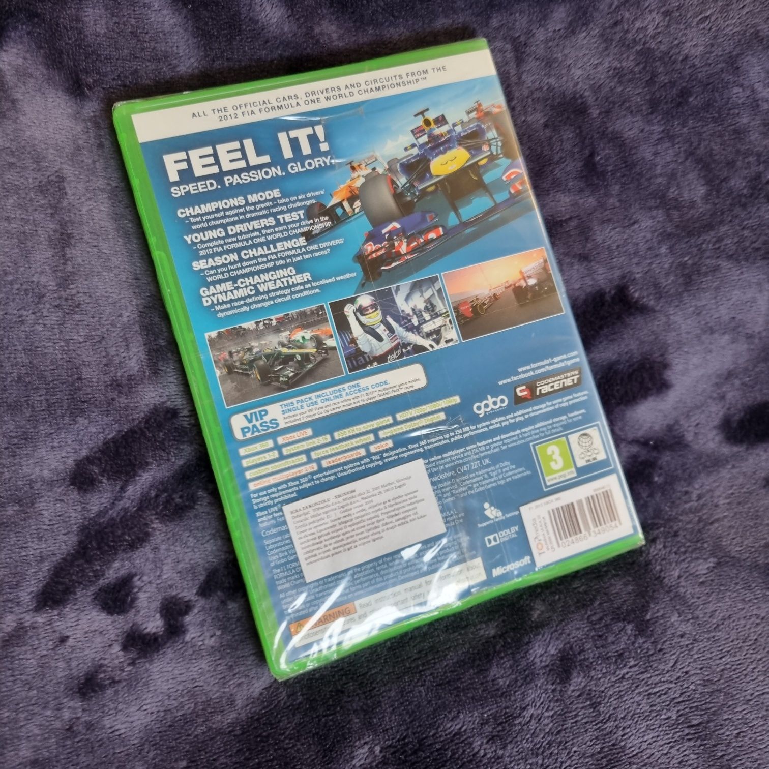 F1 2012 Formula 1 Xbox 360 Folia
