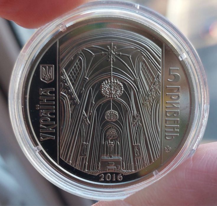 Монета НБУ Костьол Святого Миколая Київ