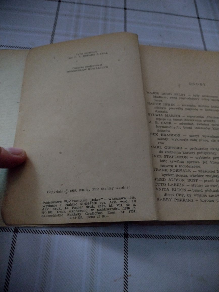 Książka: Pięć dni w Madison City. Autor: Erle - Stanley Gardner.