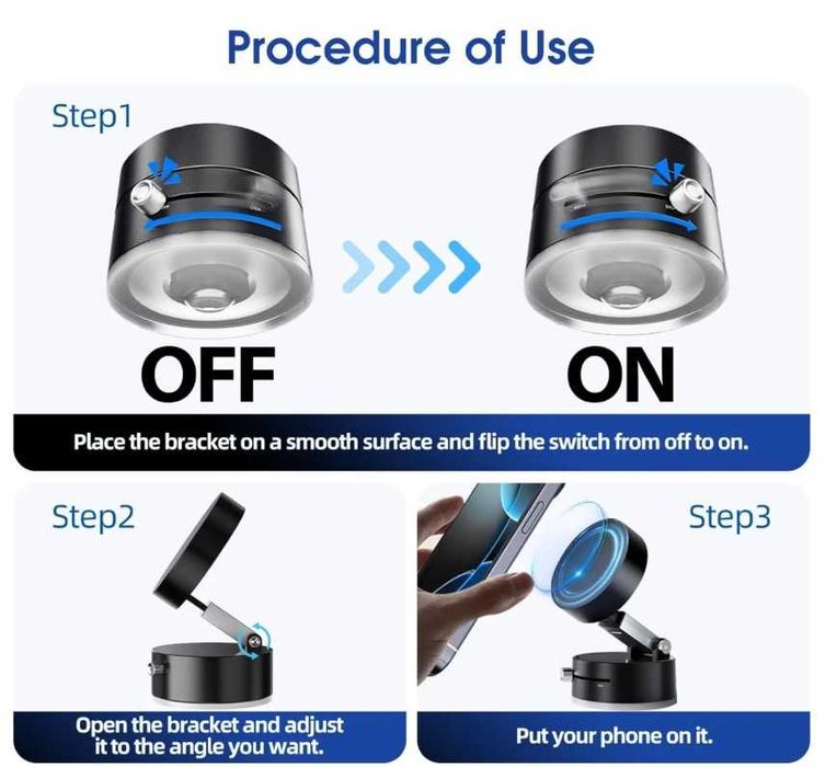 Магнітний автомобільний тримач для телефону