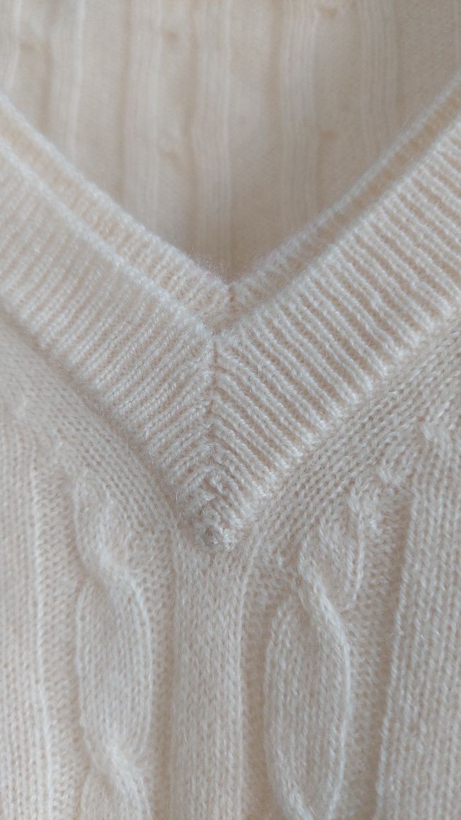 Kaszmirowy wiosenny premium  sweter r.40, z C&A