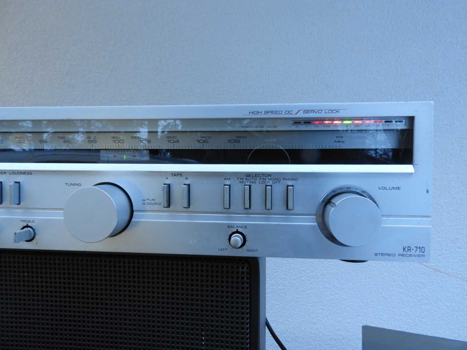 Amplituner Kenwood KR 710 vintage z dużej wieży