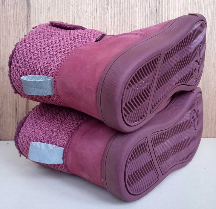 Натуральні дитячі черевики, теплі ботинки на мембрані, нубук, зима, 36